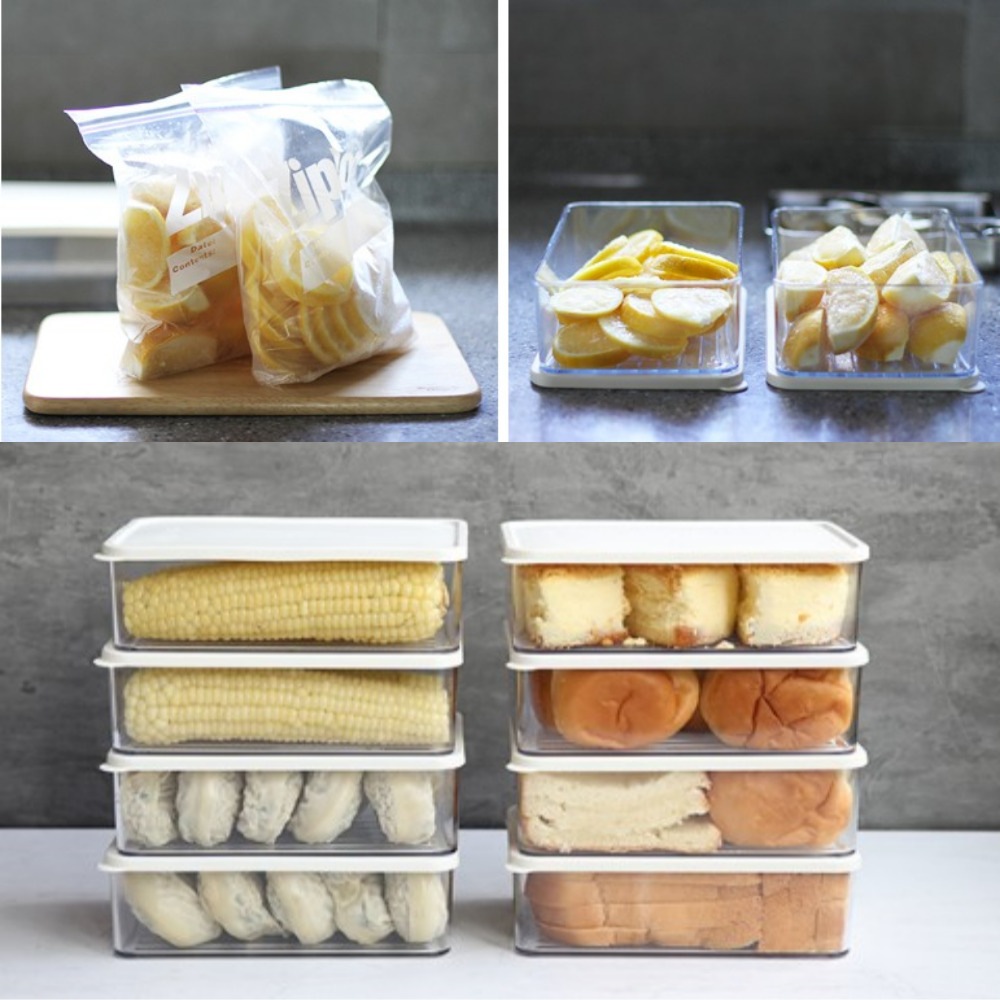 シースルー 冷凍室整理容器 深い2号 8個 セット