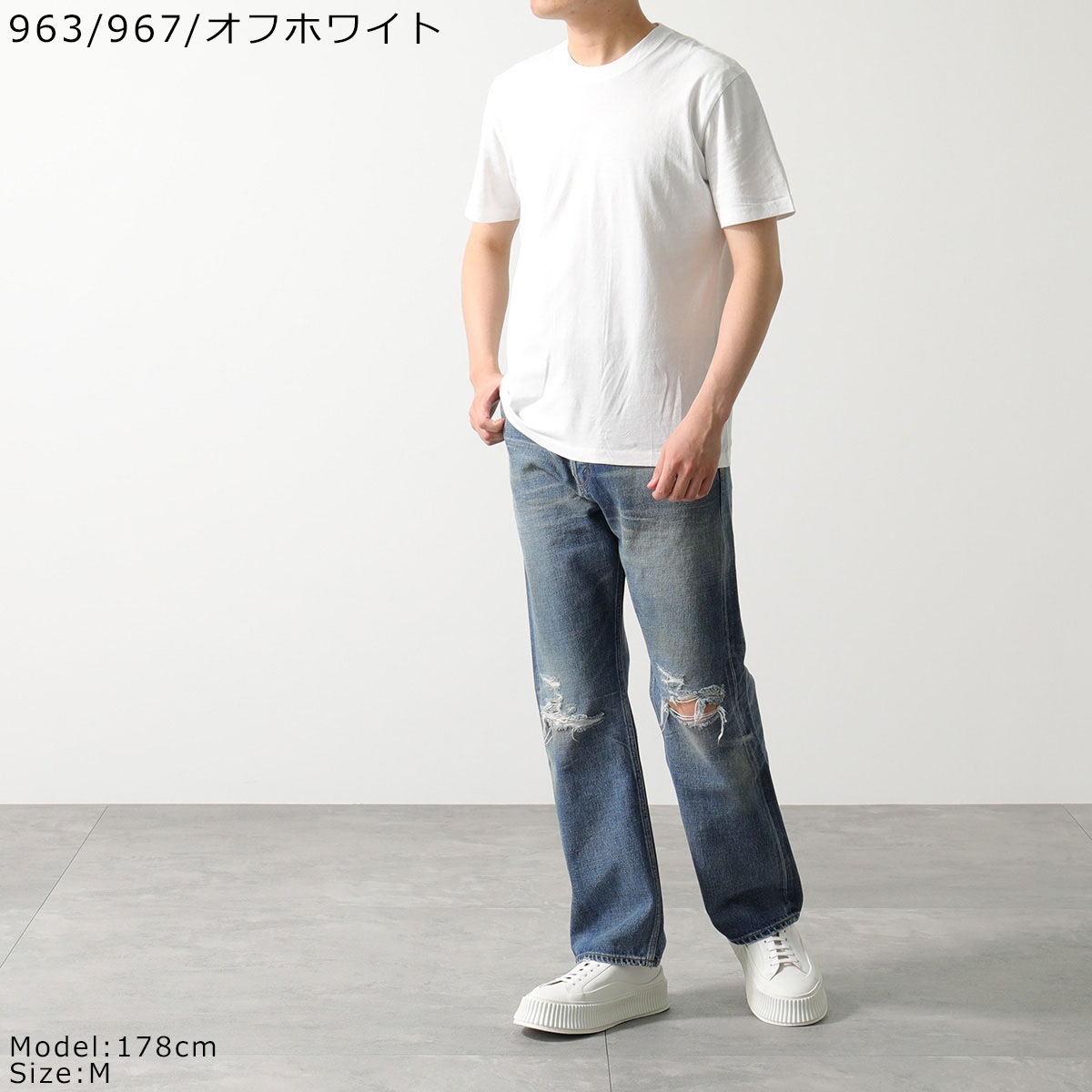 MAISON MARGIELA メゾンマルジェラ Tシャツ 【1枚単品】 S50GC0687 S23973 963 967 メンズ 半袖 クルーネック カットソー 4ステッチ カラー4色