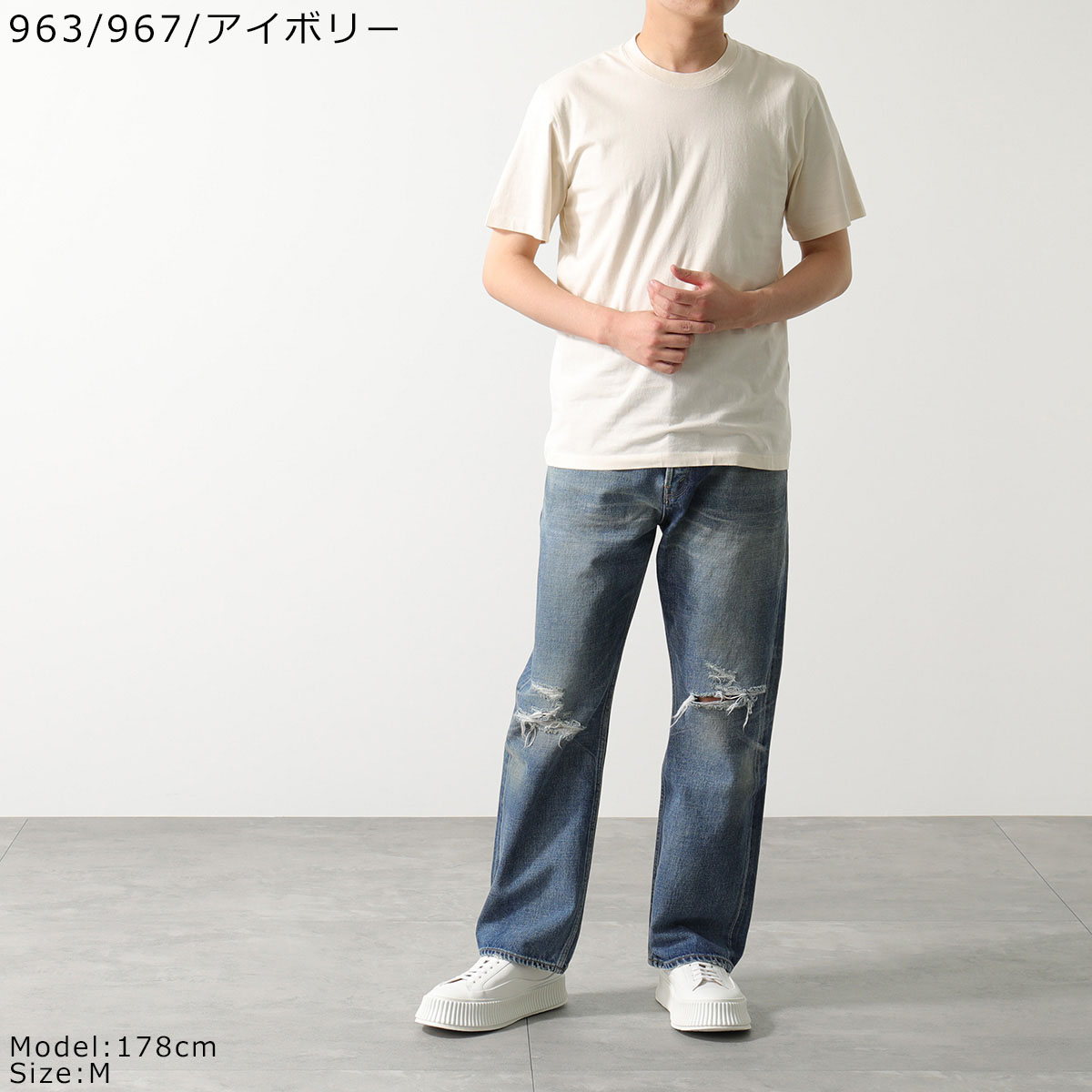 MAISON MARGIELA メゾンマルジェラ Tシャツ 【1枚単品】 S50GC0687 S23973 963 967 メンズ 半袖 クルーネック カットソー 4ステッチ カラー4色