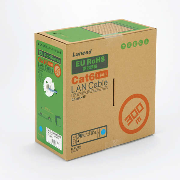 EU RoHS指令準拠 Gigabit LANケーブル ld-ct6-bu300-rs