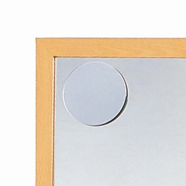 ウッド ウォールミラー 全身姿見鏡 ( スタンド付き ) 拡大鏡付き ナチュラル 日本製