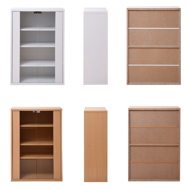 ディスプレイラック 幅60cm 本棚 ガラス扉 ボックスラックシリーズ キャビネット ガラス 飾り棚 ラック ディスプレイ 収納 コレクション 可動棚 組み合わせ