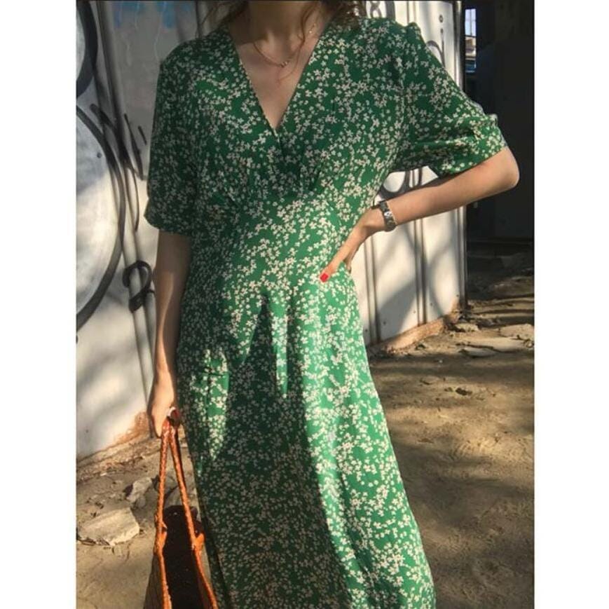 ワンピース レディース ロング丈 ワンピ 春夏 夏 半袖 ロングワンピース 花柄 リゾート ミディ丈 軽い 涼しい きれいめ カジュアル S M L XL