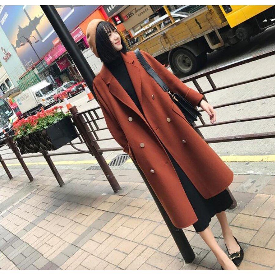 HOT!!!レディース春秋アウター/ロング丈コート/チェスターコート/通勤ビジネス/ラシャ/体型カバー/着回し/普段着 HOT!!!レディース春秋アウター/ロング丈コート/チェスターコート/通勤ビジネス/ラシャ/体型カバー/着回し/普段着