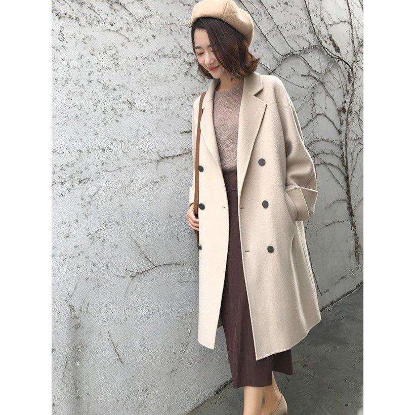 HOT!!!レディース春秋アウター/ロング丈コート/チェスターコート/通勤ビジネス/ラシャ/体型カバー/着回し/普段着 HOT!!!レディース春秋アウター/ロング丈コート/チェスターコート/通勤ビジネス/ラシャ/体型カバー/着回し/普段着