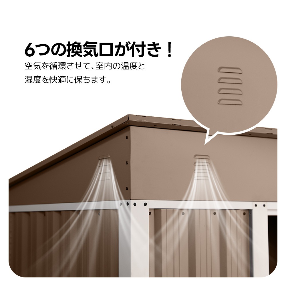 【国内出荷-送.料.無.料】【2025年新仕様】物置屋外スチール倉庫収納庫屋外物置幅180*奥行き120*高185物置き戸外収納庫おしゃれ大型防さびベランダ防水ドア引戸スチール物置屋外収納ガ 【国内出荷-送.料.無.料】【2025年新仕様】物置屋外スチール倉庫収納庫屋外物置幅180*奥行き120*高185物置き戸外収納庫おしゃれ大型防さびベランダ防水ドア引戸スチール物置屋外収納ガ