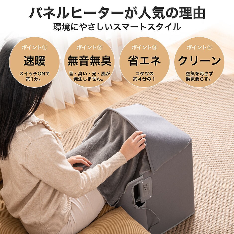 電気ヒーター 足元 暖房 ヒーター デスク パネルヒーター 足元 冷え対策 暖房器具 オフィス薄型