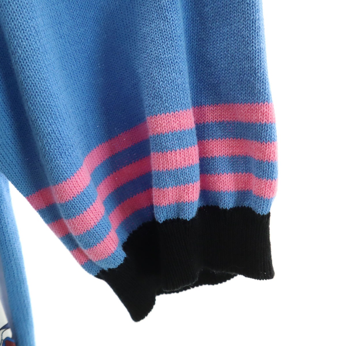 イタリア製 半袖 セーター XS ブルー系 レディース 古着 イタリア製 半袖 セーター XS ブルー系 レディース 古着