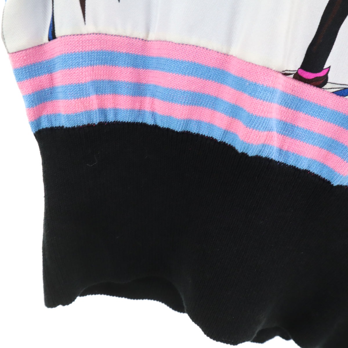 イタリア製 半袖 セーター XS ブルー系 レディース 古着 イタリア製 半袖 セーター XS ブルー系 レディース 古着