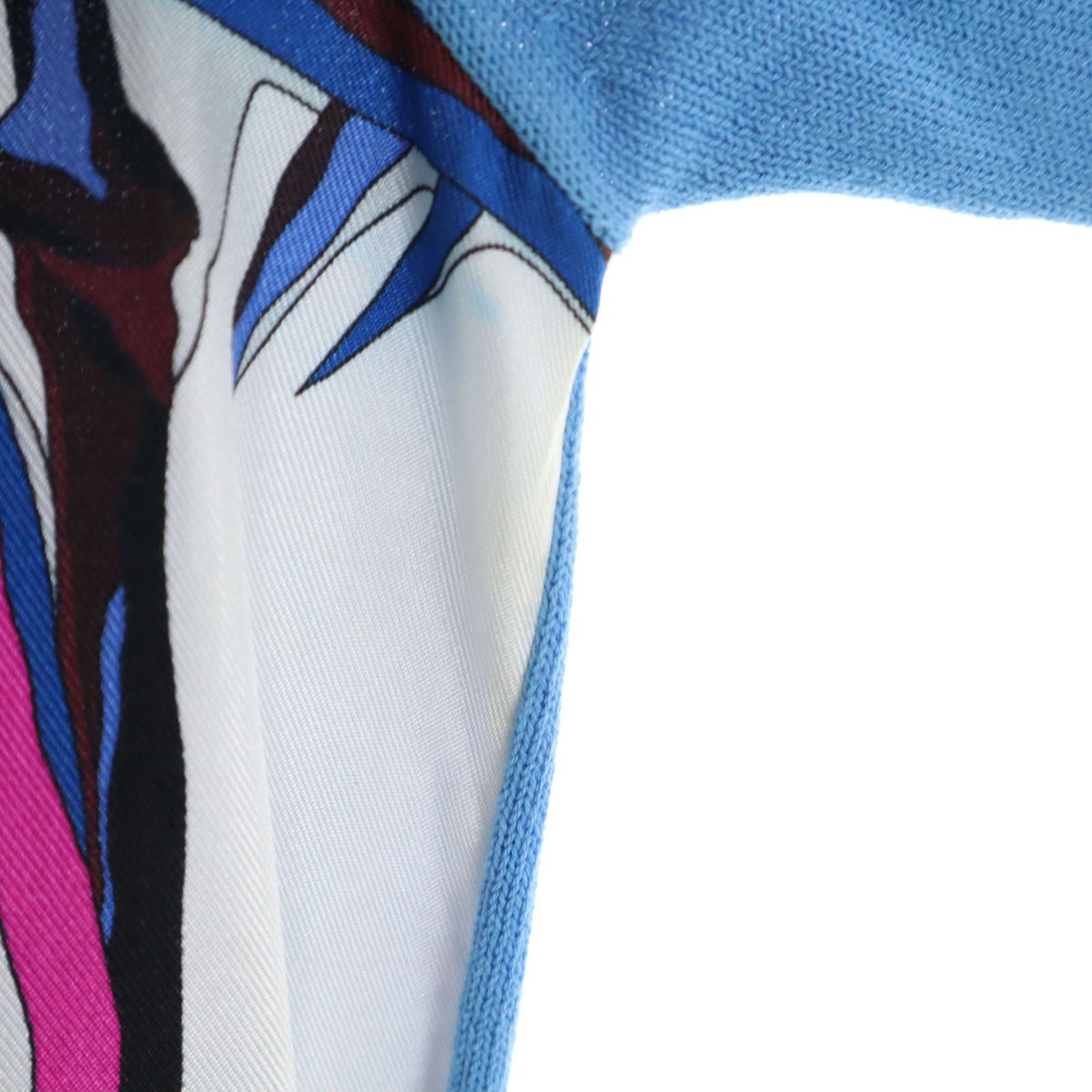 イタリア製 半袖 セーター XS ブルー系 レディース 古着 イタリア製 半袖 セーター XS ブルー系 レディース 古着