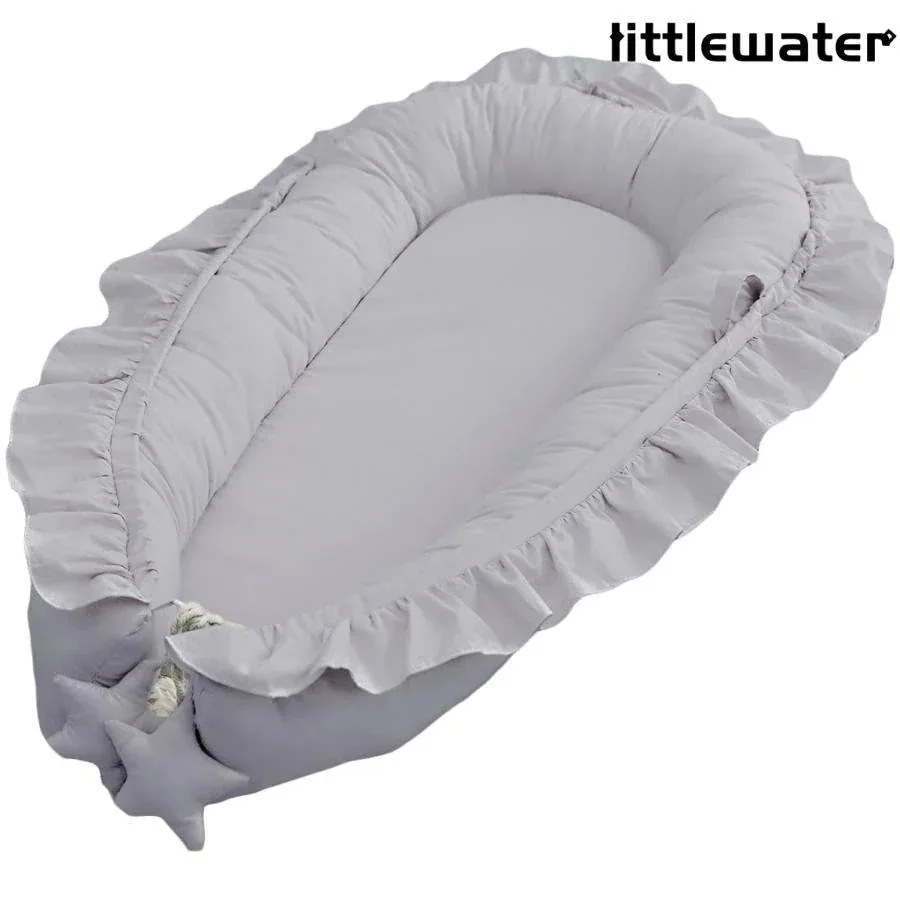 ベビーベッド 添い寝 持ち運び ミニ クッション ベッドインベッド 赤ちゃん ベッド ベビー ベビーベット ベビークッション おむつ交換台 フリル コンパクト