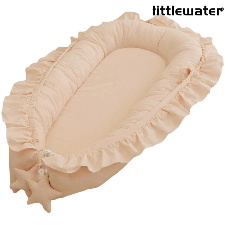 ベビーベッド 添い寝 持ち運び ミニ クッション ベッドインベッド 赤ちゃん ベッド ベビー ベビーベット ベビークッション おむつ交換台 フリル コンパクト