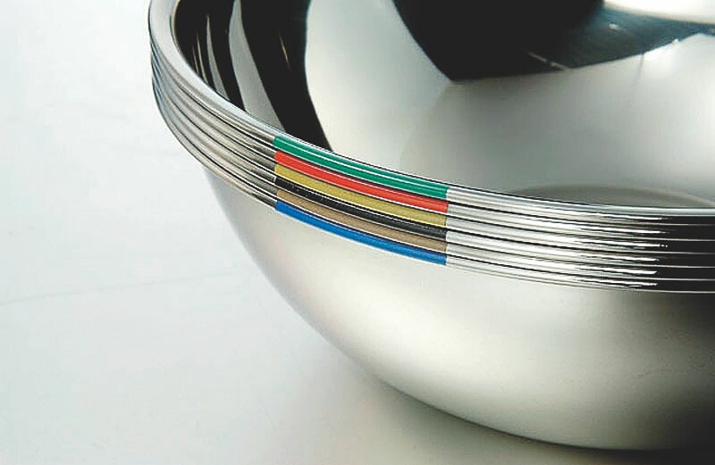 カンダ 18-8色分ボール 青 39cm（13.2L）