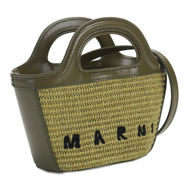 カゴバッグ 2way ハンドバッグ バスケットバッグ ロゴ BMMP0067Q0 P3860 00V25 カーキ