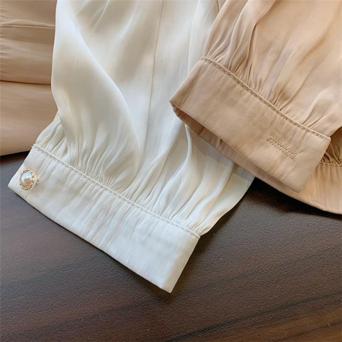 ブラウス レディース シャツ スーツインナー フォーマル オフィス シャツブラウス 長袖 レギュラー襟 森ガール 20代 30代 40代 クレリック襟 就活