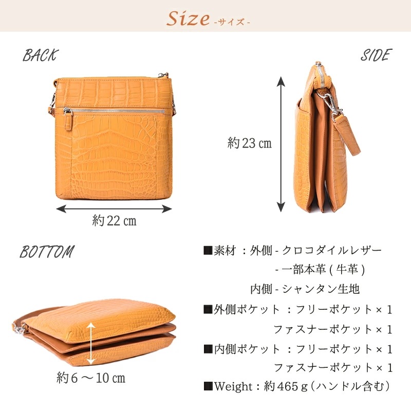 クロコダイル 本革 2way ハンドバッグ レディース 女性 ショルダーバッグ センター取り ワニ革 ミニバッグ 軽量 斜めがけ スクエア 四角 レザー