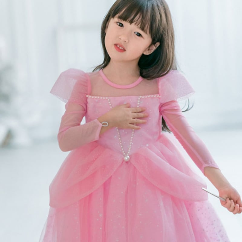 ロラネ 女の子用パールピンク公爵ドレス