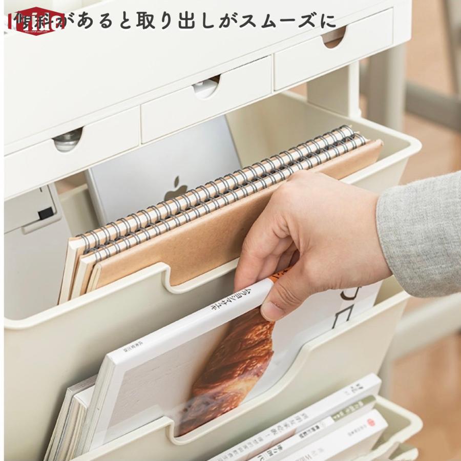 コストパフォーマンスマガジンラック スリム おしゃれ 北欧 ワゴンタイプ キャスター付き