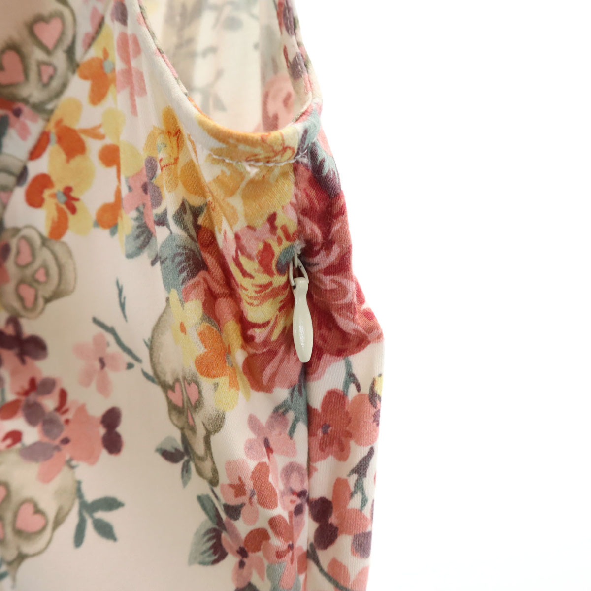 LOVEMOSCHINO ラブモスキーノ 総柄 ノースリーブ 膝丈ワンピース USA2 レディース 古着