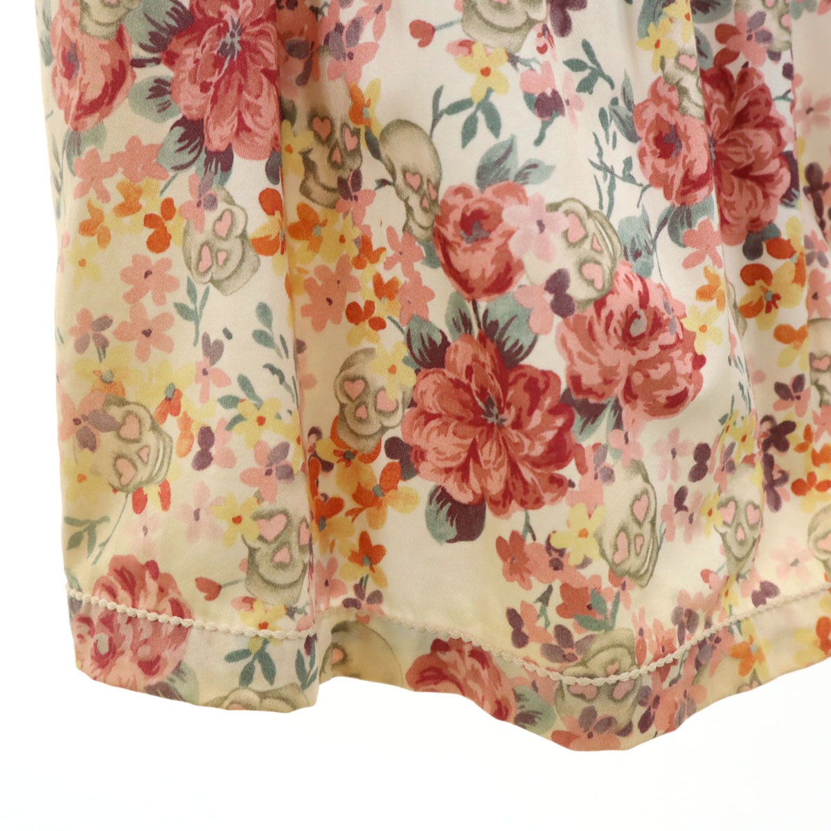 LOVEMOSCHINO ラブモスキーノ 総柄 ノースリーブ 膝丈ワンピース USA2 レディース 古着