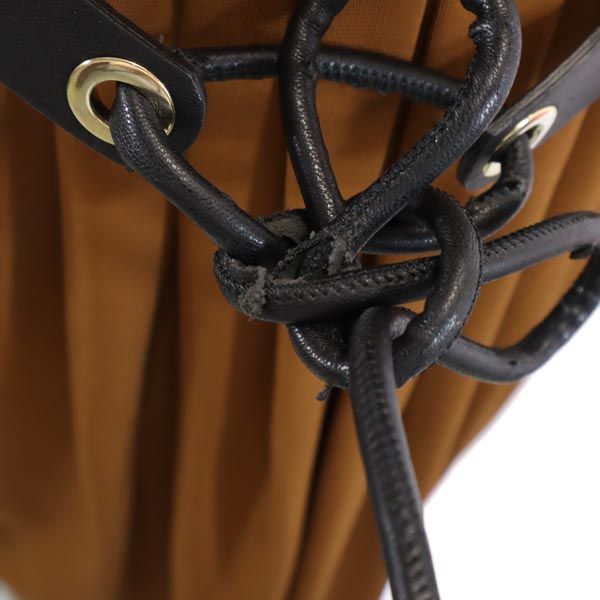 イタリア製 ノースリーブ ワンピース ブラウン系 バックジップ レディース