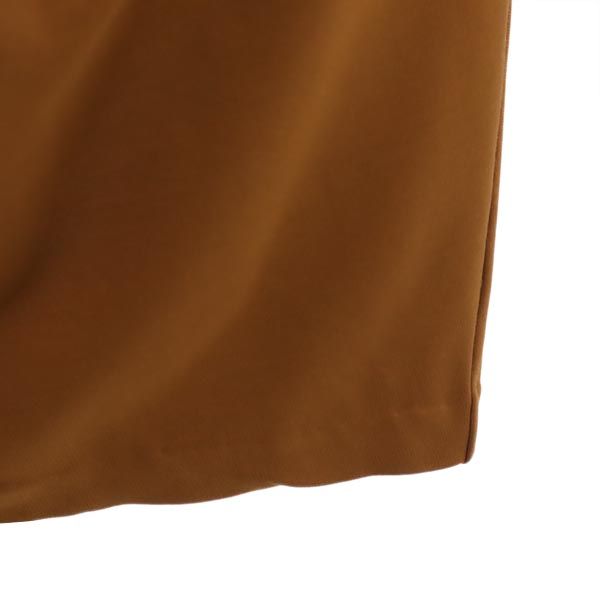 イタリア製 ノースリーブ ワンピース ブラウン系 バックジップ レディース