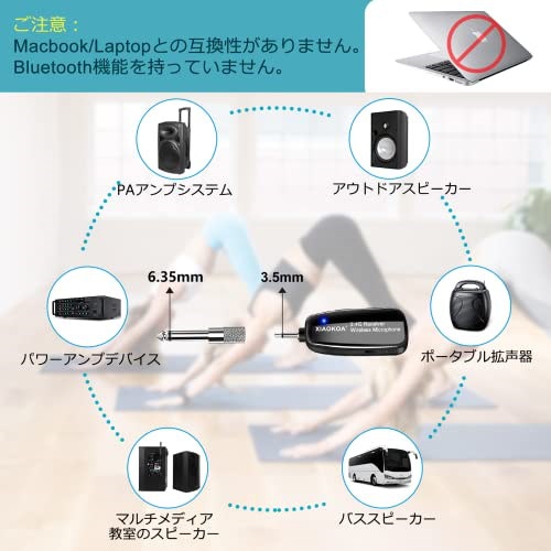 Qoo10] 【技適マーク認証済】ワイヤレスマイク2.