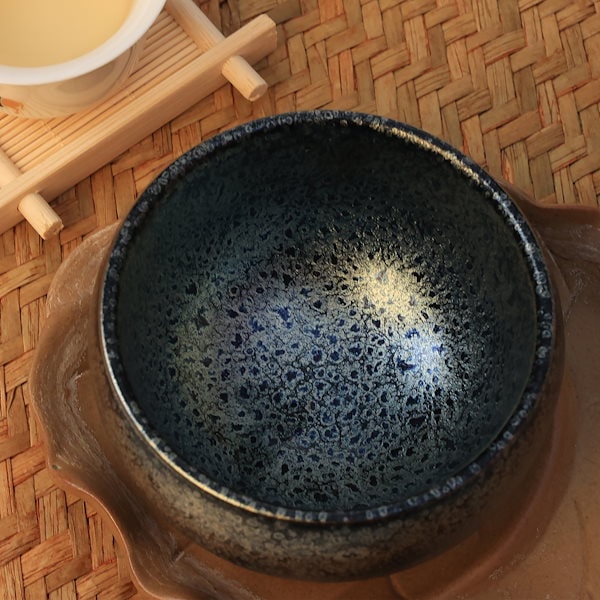 曜変天目茶碗 油滴天目 さみしい 抹茶碗 お茶碗 cw108