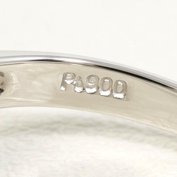 PT900 プラチナ リング 11.5号 パール 約8mm ダイヤ 0.13 ジュエリー 中古