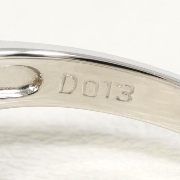 PT900 プラチナ リング 11.5号 パール 約8mm ダイヤ 0.13 ジュエリー 中古