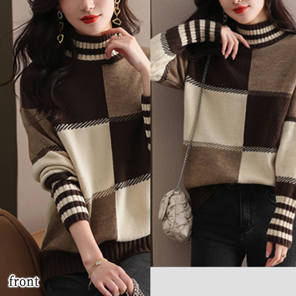 セーター レディース ハイネックチェック柄セーター 秋 厚手 ゆる 白 春 Vネック タートルネック ノルディック ニット 洗える 柄 ハイネック 黒 ケーブル編み クルーネック トレーナー おしゃれ セーター レディース ハイネックチェック柄セーター 秋 厚手 ゆる 白 春 Vネック タートルネック ノルディック ニット 洗える 柄 ハイネック 黒 ケーブル編み クルーネック トレーナー おしゃれ