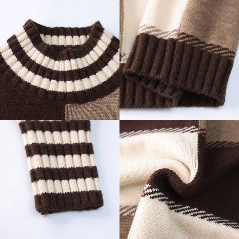 セーター レディース ハイネックチェック柄セーター 秋 厚手 ゆる 白 春 Vネック タートルネック ノルディック ニット 洗える 柄 ハイネック 黒 ケーブル編み クルーネック トレーナー おしゃれ セーター レディース ハイネックチェック柄セーター 秋 厚手 ゆる 白 春 Vネック タートルネック ノルディック ニット 洗える 柄 ハイネック 黒 ケーブル編み クルーネック トレーナー おしゃれ