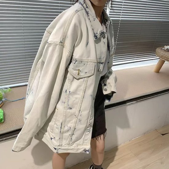 【取寄:納期2週間】デニムジャケット レディース 長袖 Gジャン 大きいサイズ ゆったりサイズ 春 秋 韓国風 【取寄:納期2週間】デニムジャケット レディース 長袖 Gジャン 大きいサイズ ゆったりサイズ 春 秋 韓国風