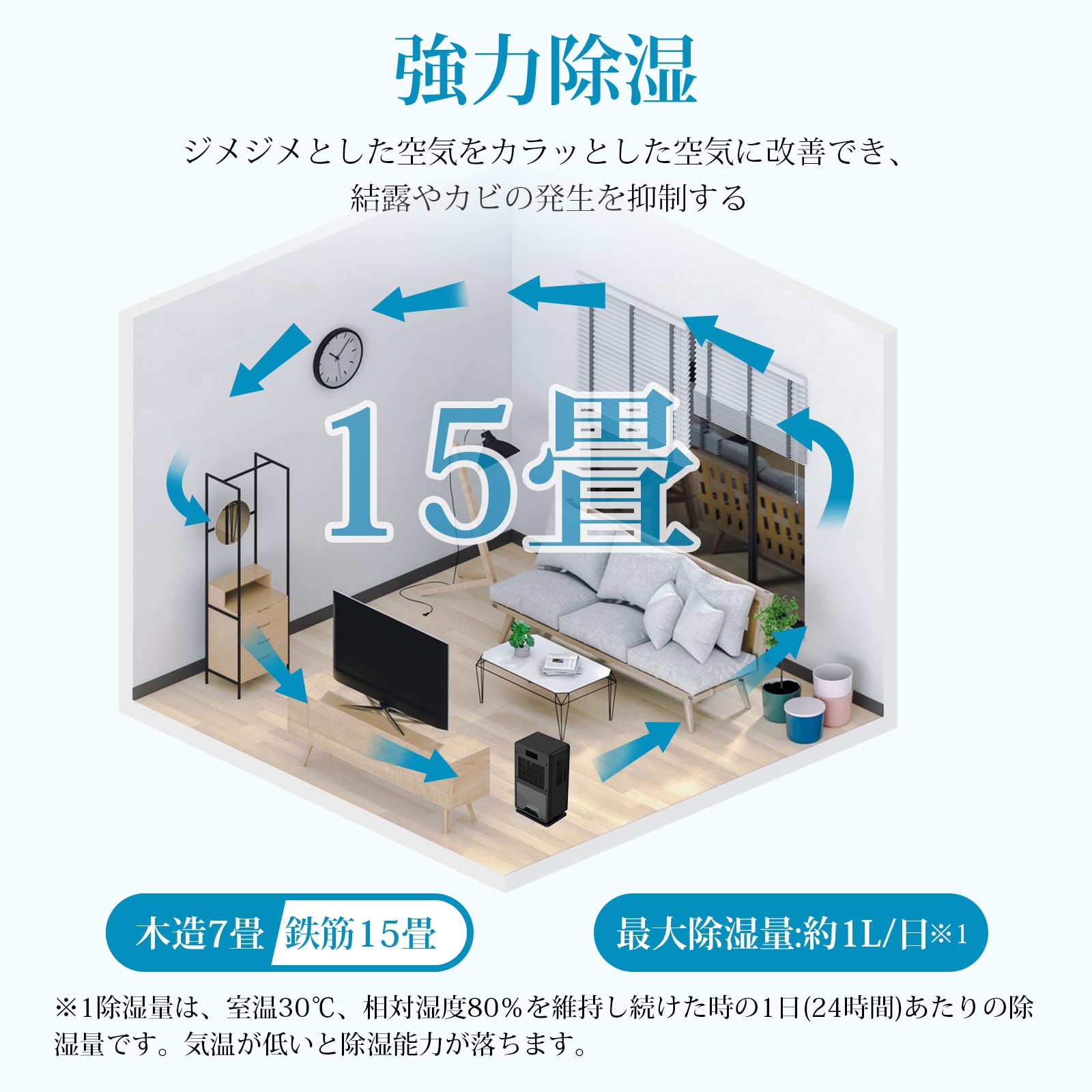 Boweer 除湿機 衣類乾燥 3L 大容量【マイナスイオン 鉄筋14畳 /木造 Boweer 除湿機 衣類乾燥 3L 大容量マイナスイオン 鉄筋14畳