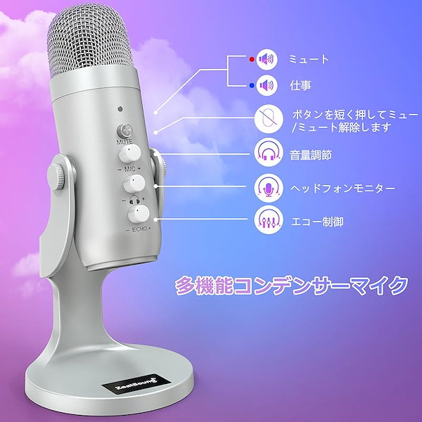 Qoo10] ZealSound ASMRマイク 配信