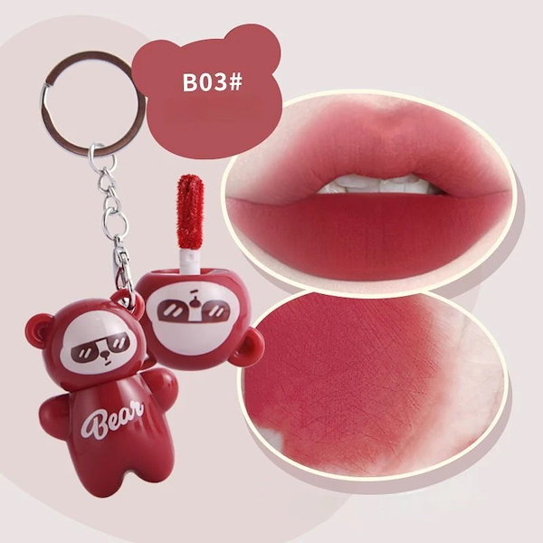 Qoo10] MANSLY キーホルダーウサギのリップ リップ 可愛