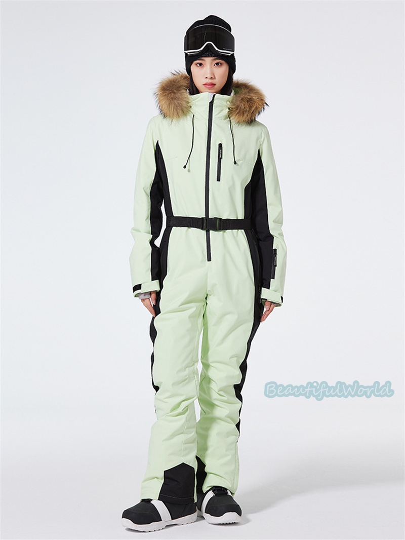 スノーボードウェア スキーウェア オールインワン 連体服 ペアスノーウェア カップル お揃いウェア レディース