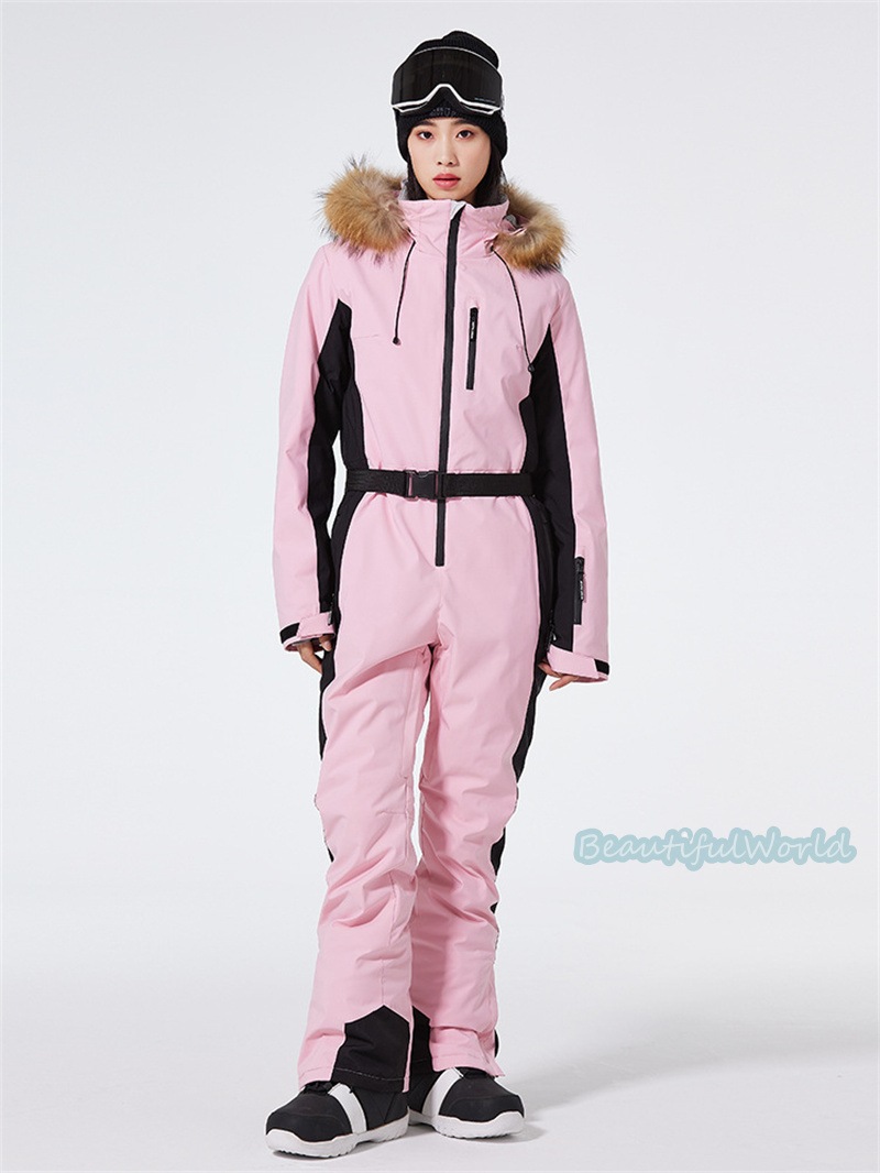 スノーボードウェア スキーウェア オールインワン 連体服 ペアスノーウェア カップル お揃いウェア レディース