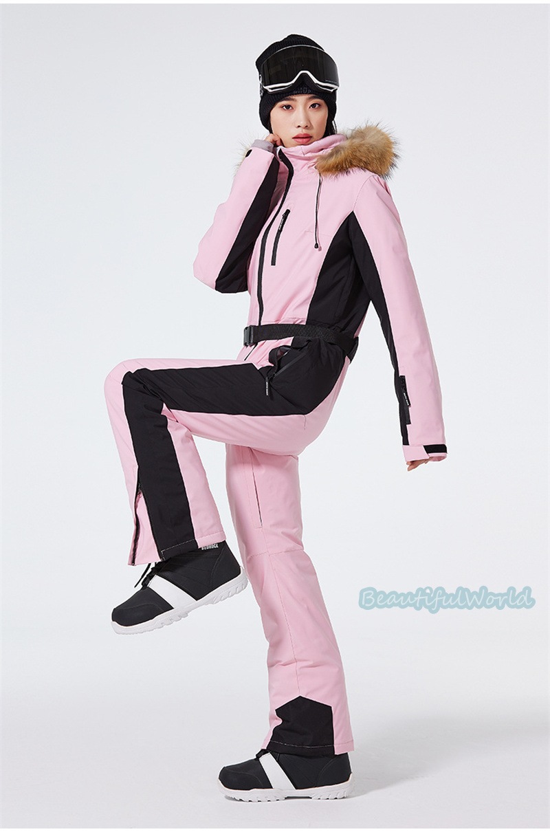 スノーボードウェア スキーウェア オールインワン 連体服 ペアスノーウェア カップル お揃いウェア レディース