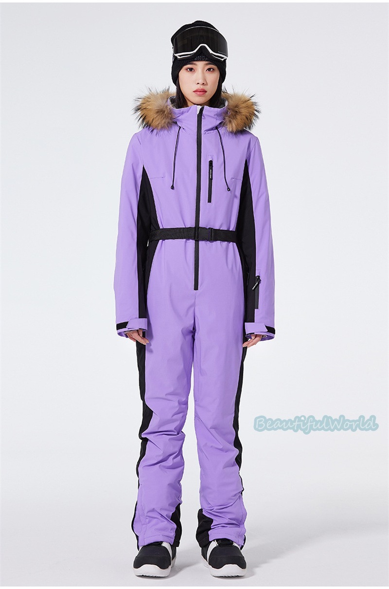 スノーボードウェア スキーウェア オールインワン 連体服 ペアスノーウェア カップル お揃いウェア レディース