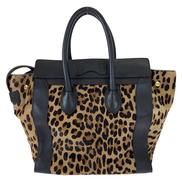 Qoo10] CELINE ラゲージ レオパード柄 ヒョウ柄 ブラウ