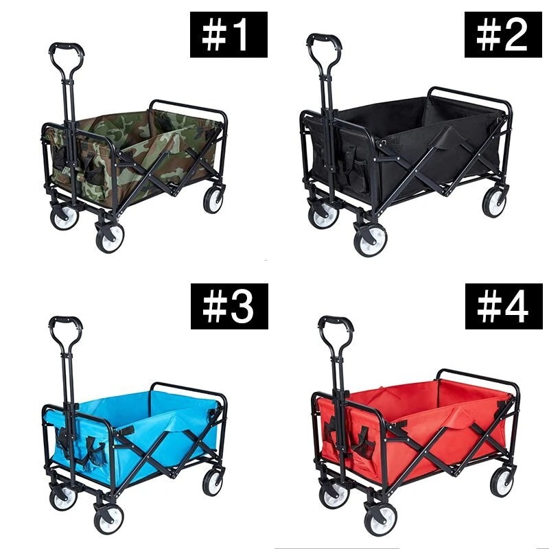 アウトドアワゴン キャリーワゴン キャリーカート 折りたたみ式 コンパクト ショッピングカート 大容量