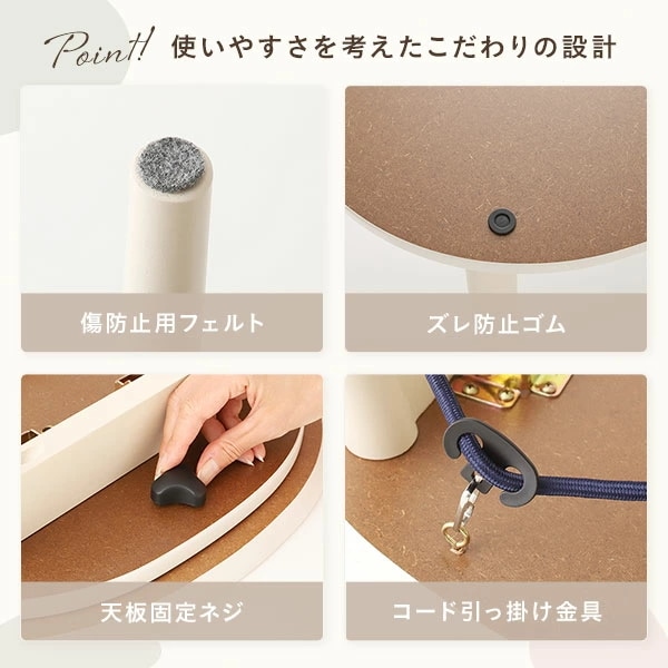 こたつ テーブル 2点セット [テーブル こたつ掛け布団 ホワイトウォッシュxネイビー ] コンパクト 楕円形 折りたたみ 完成品