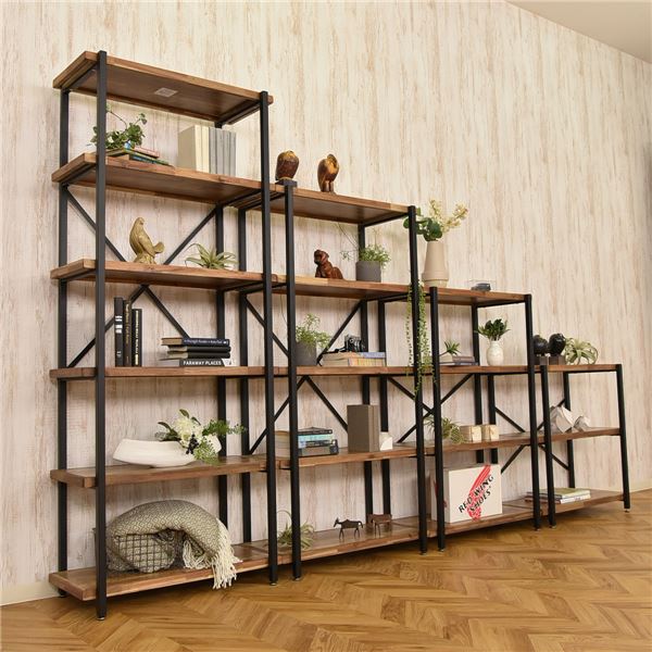 シェルフ 約幅78cm 4段 ヴィンテージ 組立品