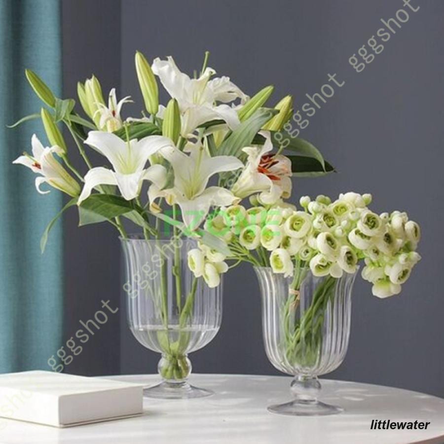 フラワーベース 花瓶 ガラス製 モダン 雑貨 インテリア 雑貨 アンティーク インテリア 置物 おしゃれ花瓶 置物 アンティーク雑貨 北欧 22cm 一輪挿し 透明