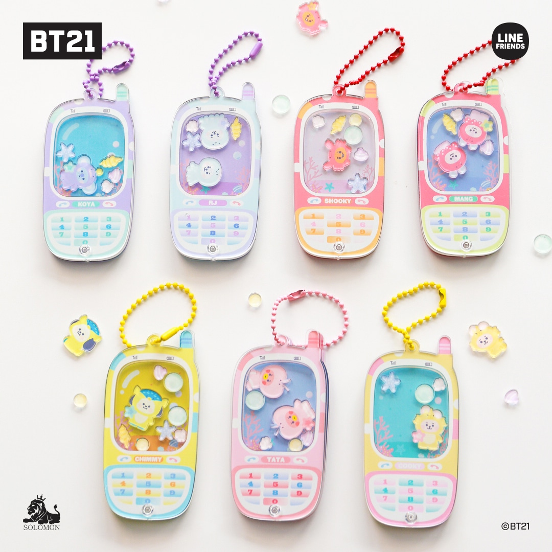 BTS シャカシャカ　キーホルダー　ジョングク　韓国製作者様 Qoo10] BT21 【BT 21 シャカシャカガラケーキーリ