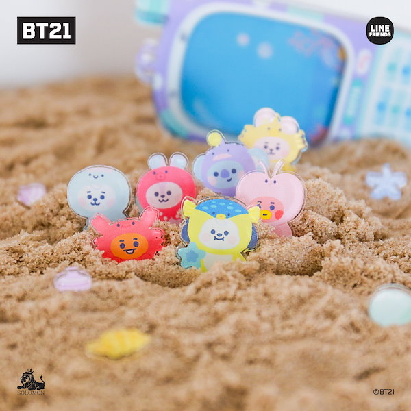 Qoo10] BT21 【BT 21 シャカシャカガラケーキーリ