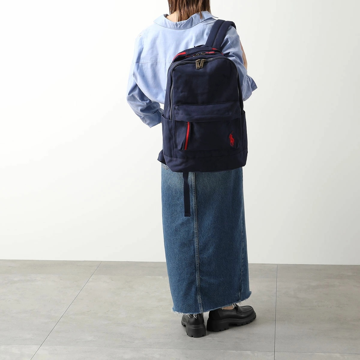 Polo Ralph Lauren ポロ ラルフローレン バックパック 9AR015 レディース ポニー刺繍 リュック コットンキャンバス 鞄 カラー2色 Polo Ralph Lauren ポロ ラルフローレン バックパック 9AR015 レディース ポニー刺繍 リュック コットンキャンバス 鞄 カラー2色