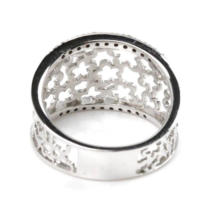 K18WG ホワイトゴールド リング・指輪 ダイヤモンド0.20ct 12号 4.5g レディース 中古