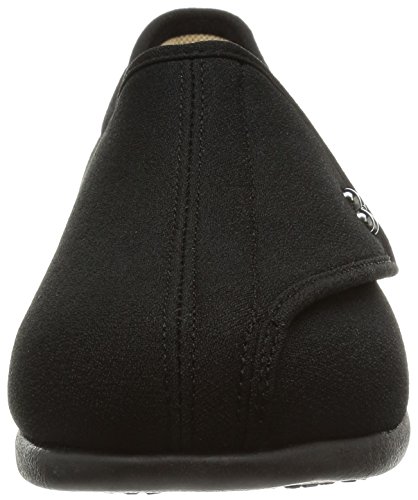 快歩主義 介護シューズ 軽量 転倒予防 リハビリ 幅広 5E KHS L011-5E レディース ブラックストレッチ 25.0 cm